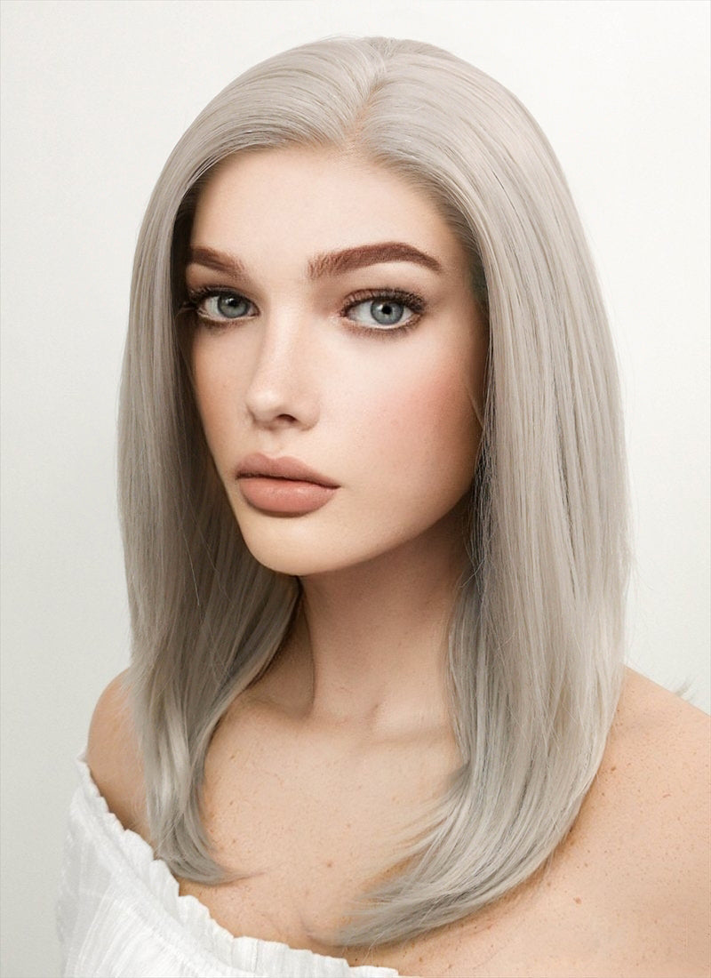 Grey medium cheap wig