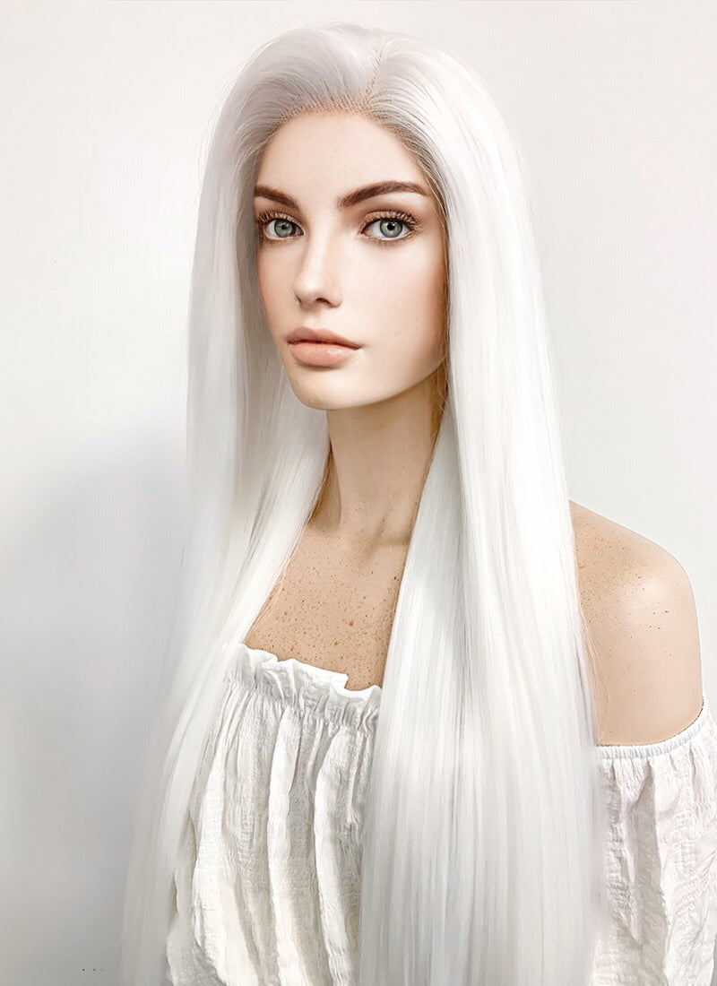 White hotsell wig long