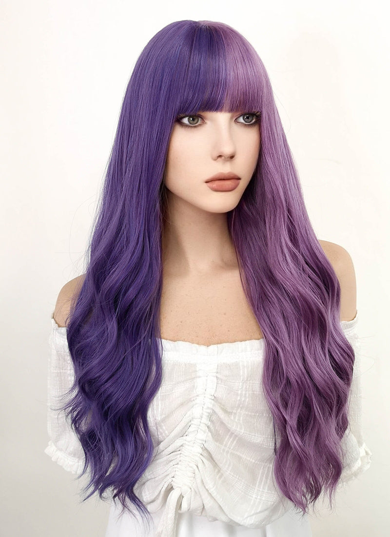 Long Wavy Two Tone Purple Cosplay Wig NS202 – CosplayBuzz