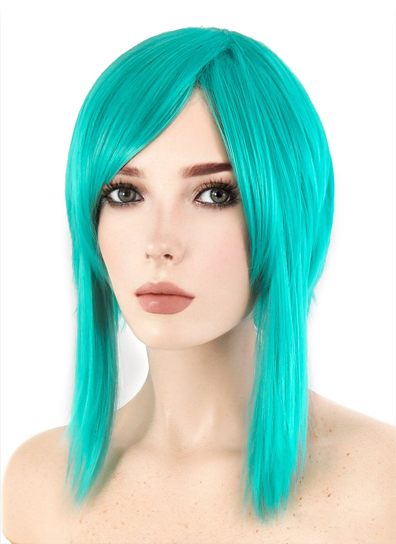 Green turquoise outlet wig