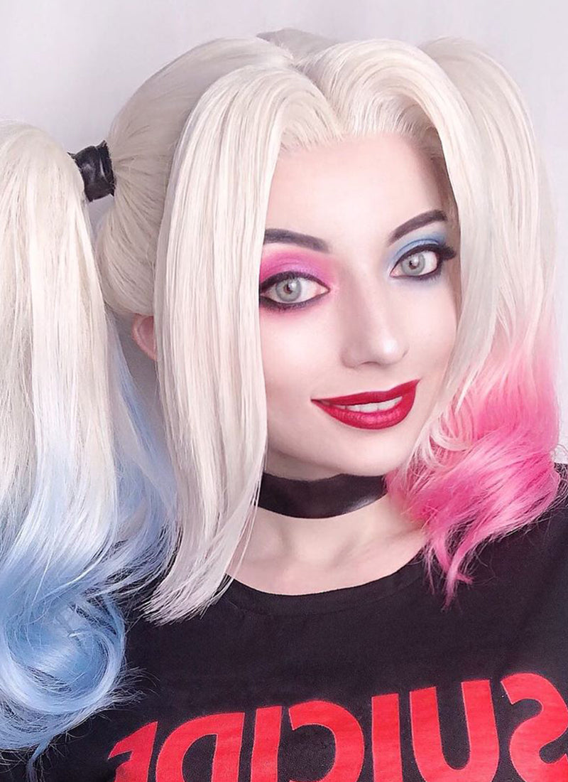 hdr #wig #pigtails #blue #pink #suicidesquad #harleyquinn - Harley